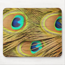 Påfågeln befjädrar 2 Mousepads Musmatta