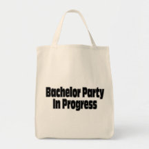Pågående ungkarlparty (Blk) Tygkassar