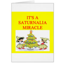Pagan helgdag för SATURNALIA Hälsningskort