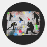 Paintballstrid Klistermärken