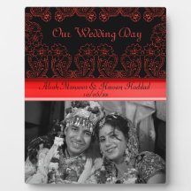 Paisley Flower (Red) Plaques