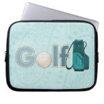 Paisley Golf WordArt och golfspelet hänger lös Datorfodral
