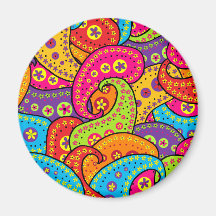 Paisley Magnet För Kylskåp