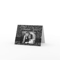 Paisley "tackar dig" Photocard Hälsnings Kort