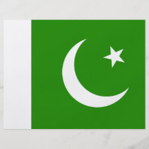 Pakistan flagga personliga flygblad