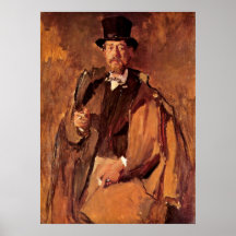 Pal Szinyei Merse av Wilhelm Maria Hubertus Leibl Affisch