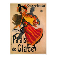 Palais De Glace, art nouveauannonsering 1896 Inbjudningar