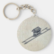 Palanquin eller kull Ukiyo-e. Nyckel Ringar