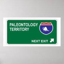 Paleontology därefter går ut affischer