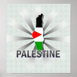 Palestina flaggakarta 2,0 affischer