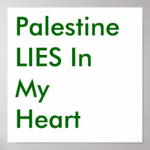 Palestina som ÄR LIGGER i min hjärta Print