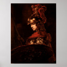 Pallas Athena eller, armerad figur, 1664-65 Affischer