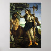 Pallas och kentauren av Sandro Botticelli Affischer