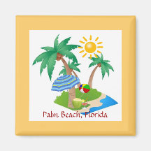 Palm Beach mall för Florida kylskåpmagnet Kylskåps Magneter