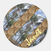 Palms and Sand Refrigerator Magnets