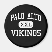 Palo Alto - Vikings - kick - Palo Alto Kalifornien Magnet För Kylskåp
