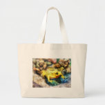 Panamansk guld- groda tote bags