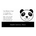 Panda Cartoon Bear Face Business Card Template