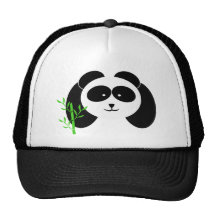 Panda och bambu mesh kepsar