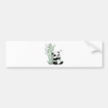 Panda som äter bambu bildekal