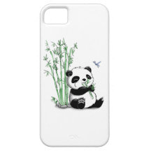 Panda som äter bambu iPhone 5 Case-Mate cases