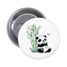 Panda som äter bambu pins