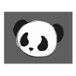 pandaen skissar vykortet