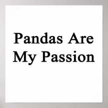 Pandas är min passion affisch