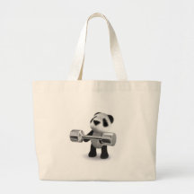 PandaWeightlifter för baby 3d Kasse