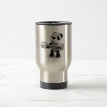 PandaWeightlifter för baby 3d Muggar