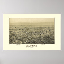 Panorama- 1890 kartlägger fåglar synar beskådar av posters