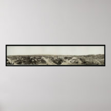 Panorama- 1909 beskådar, tombstonen, långt foto fö affischer