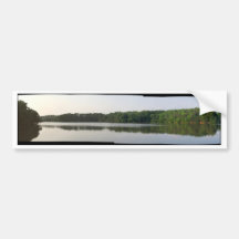 Panorama- av sjön Accotink Bildekal