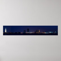 Panorama- Baton Rouge horisont Affischer