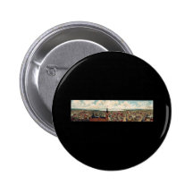 Panorama- beskåda av Milwaukee Wisconsin Knappar Med Nål