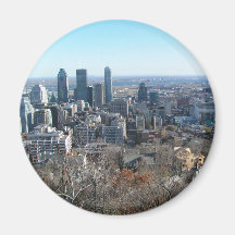Panorama- beskåda av Montreal Kylskåpsnagnet