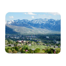 Panorama- beskåda av Salt Lake City Magneter