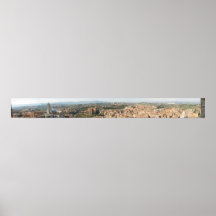 panorama- beskåda av siena affischer