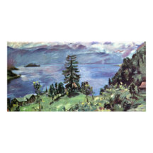 Panorama- Walchensee beskådar från predikstolen vi Fotokort