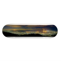 PanoramaKansai Osaka fjärd Japan från Mt. Rokko Skateboard Deck