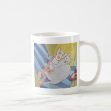 Panter för Frenchy w/pink Kaffe Mugg