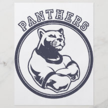 Pantermaskot Full Färg Flygblad