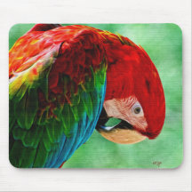 PapegojaMacaw Mousepad av Lois Bryan Musmattor