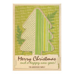 Papercraft god jul anpassade tillkännagivande