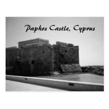 Paphos slott, Cypern vykort