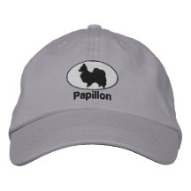 Papillon broderade hatten