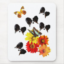 Papillon fjärilsgåvor musmatta