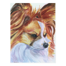 Papillon hundvykort