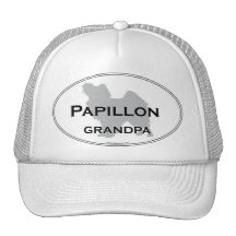 Papillon morfar trucker kepsar