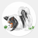 Papillon nyckelpigadrömmar klistermärke